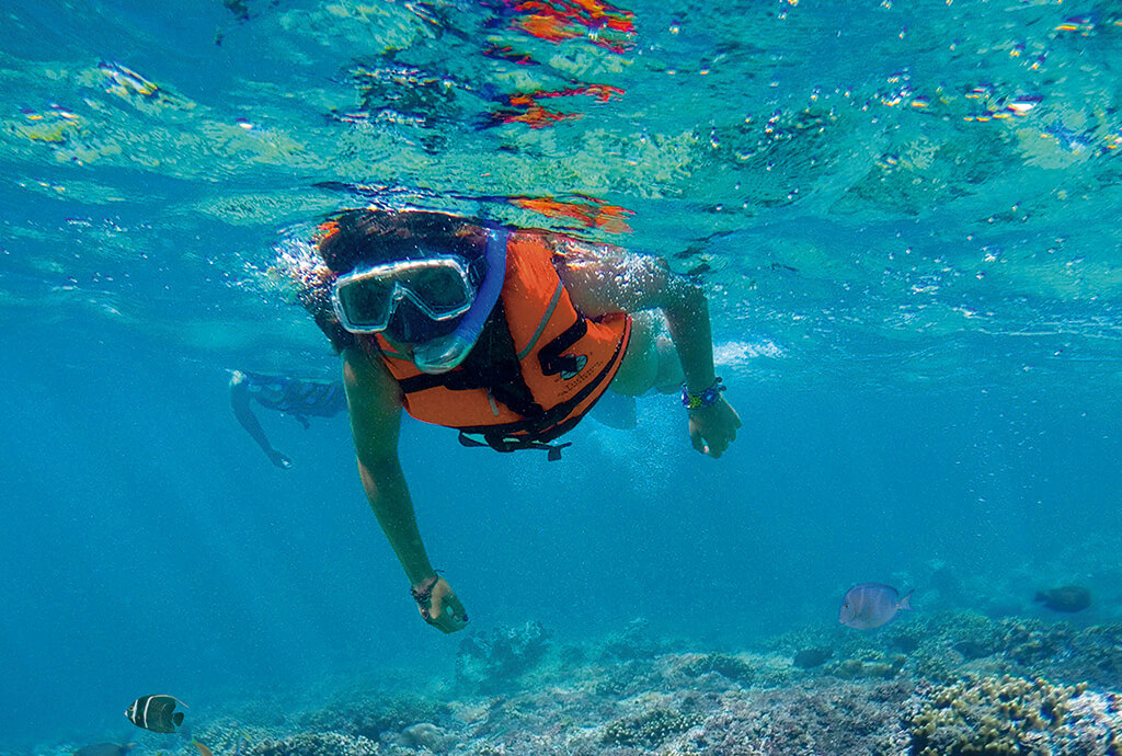 Beach snorkel adventure at Costa Maya Port